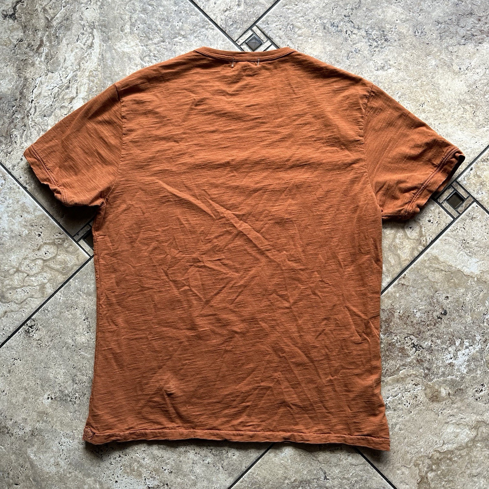 Alex Mill Tee Shirt Mens Large Short Sleeve Burnt Orange 100% Cotton gallery