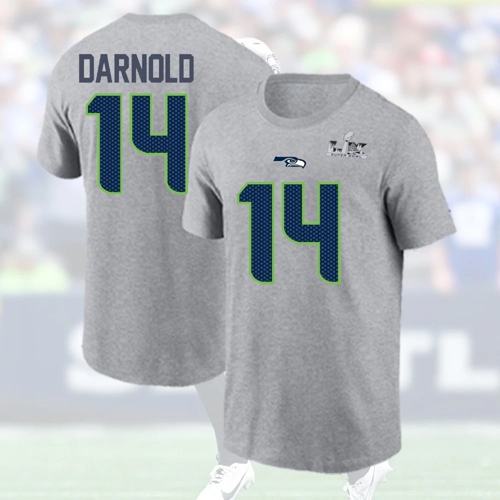 HOT! Sam Darnold #14 Seattle Team 2026 Name and Number Special Gift For Fan gallery