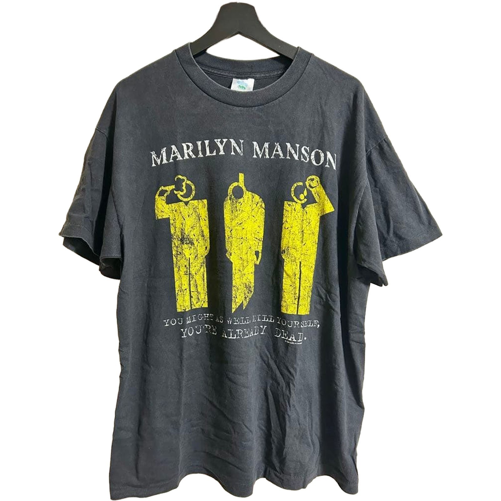 Reprint Marilyn Manson Band T Shirt XL Black Rock Graphic Vtg Style Winterland gallery