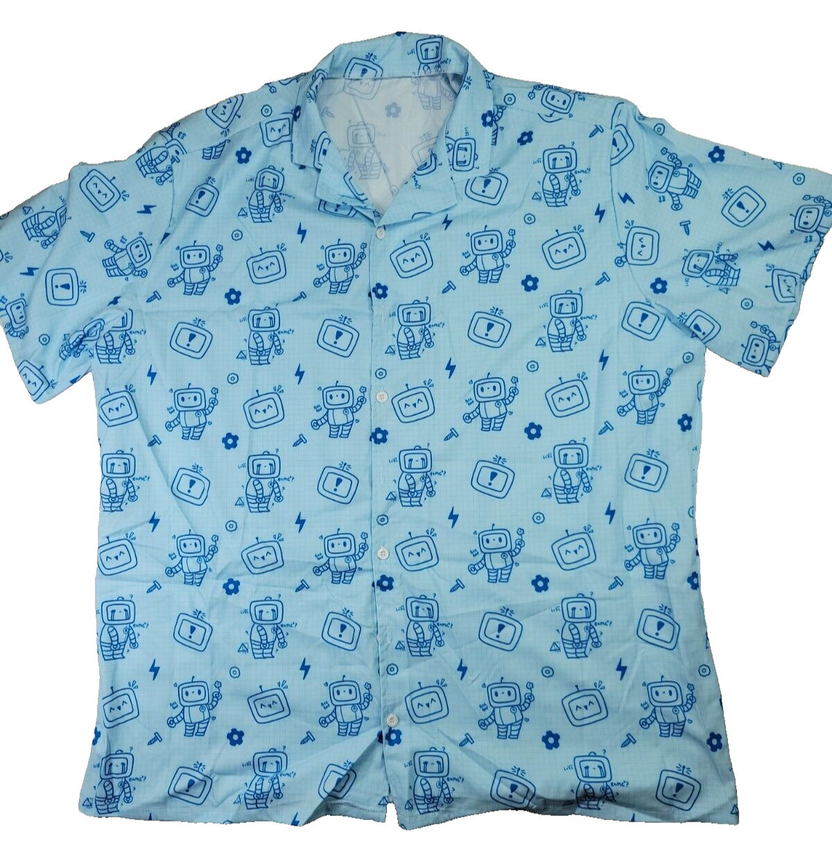 RobotsGears/Screws Cartoon Hawaiian Shirt Stretch Shirt 2XL gallery