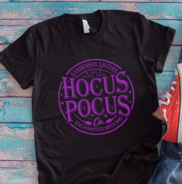 Sanderson Sisters, Hocus Pocus, Enchanted, Halloween, Black, Unisex T-shirt gallery