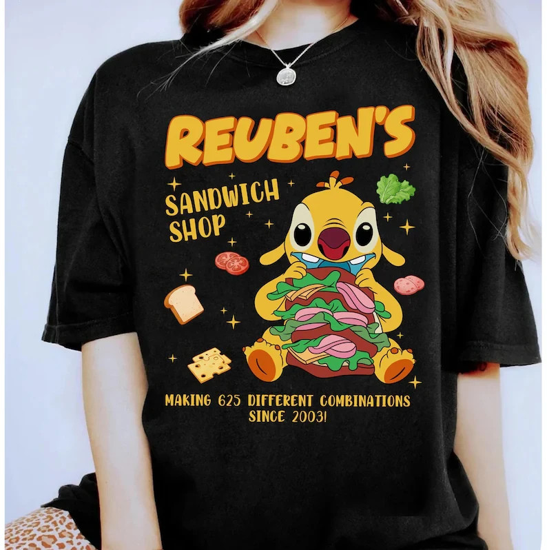 Lilo and Stitch Reuben Shirt, Reuben’s Sandwich Shop Tee, Making 625 Combination gallery