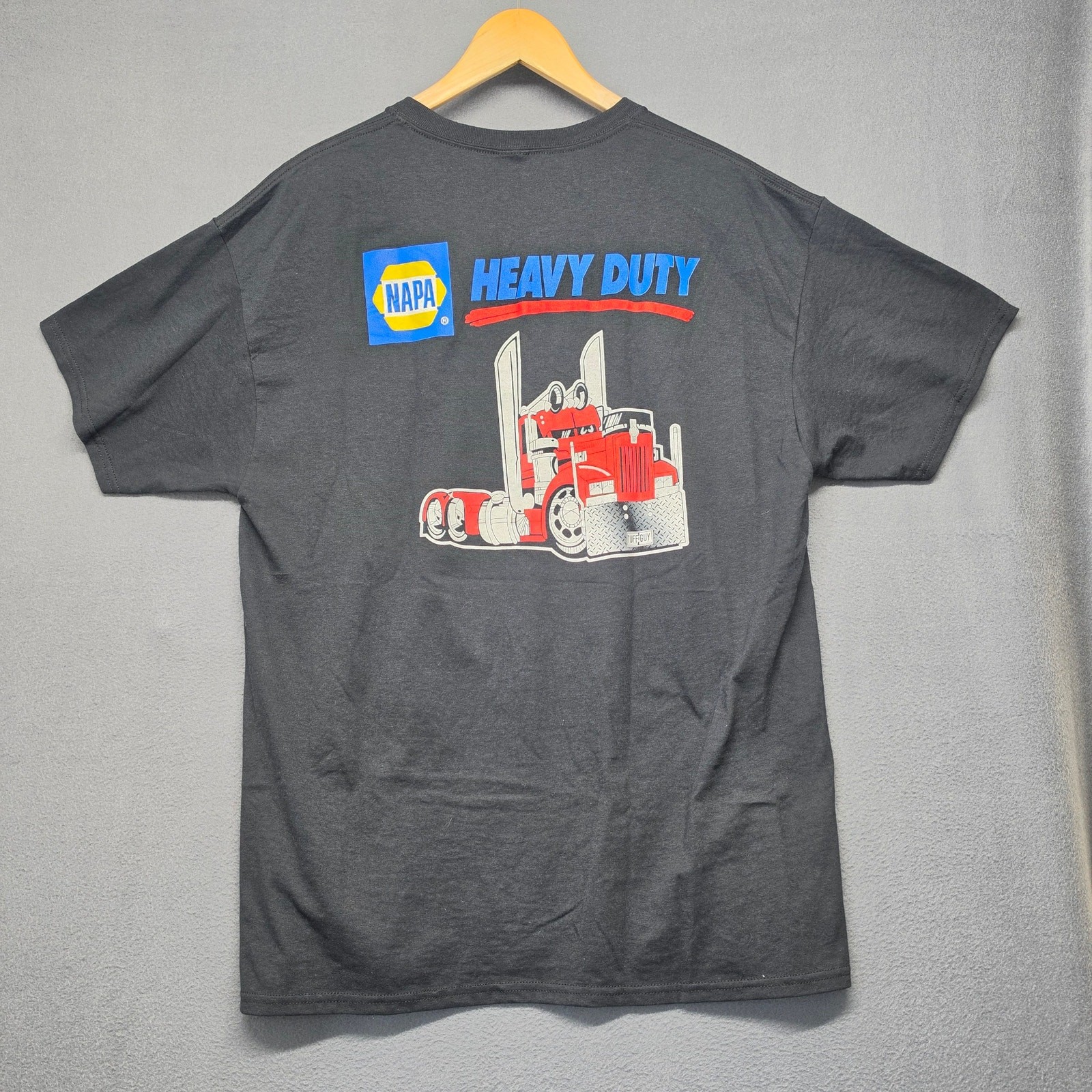 NAPA Heavy Duty Truck T Shirt XL Black Semi Truck Graphic Tee Jerzees