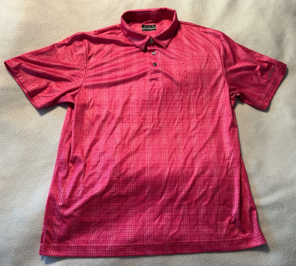 BEN HOGAN PERFORMANCE RED POLO SHIRT SIZE L LARGE GOLF