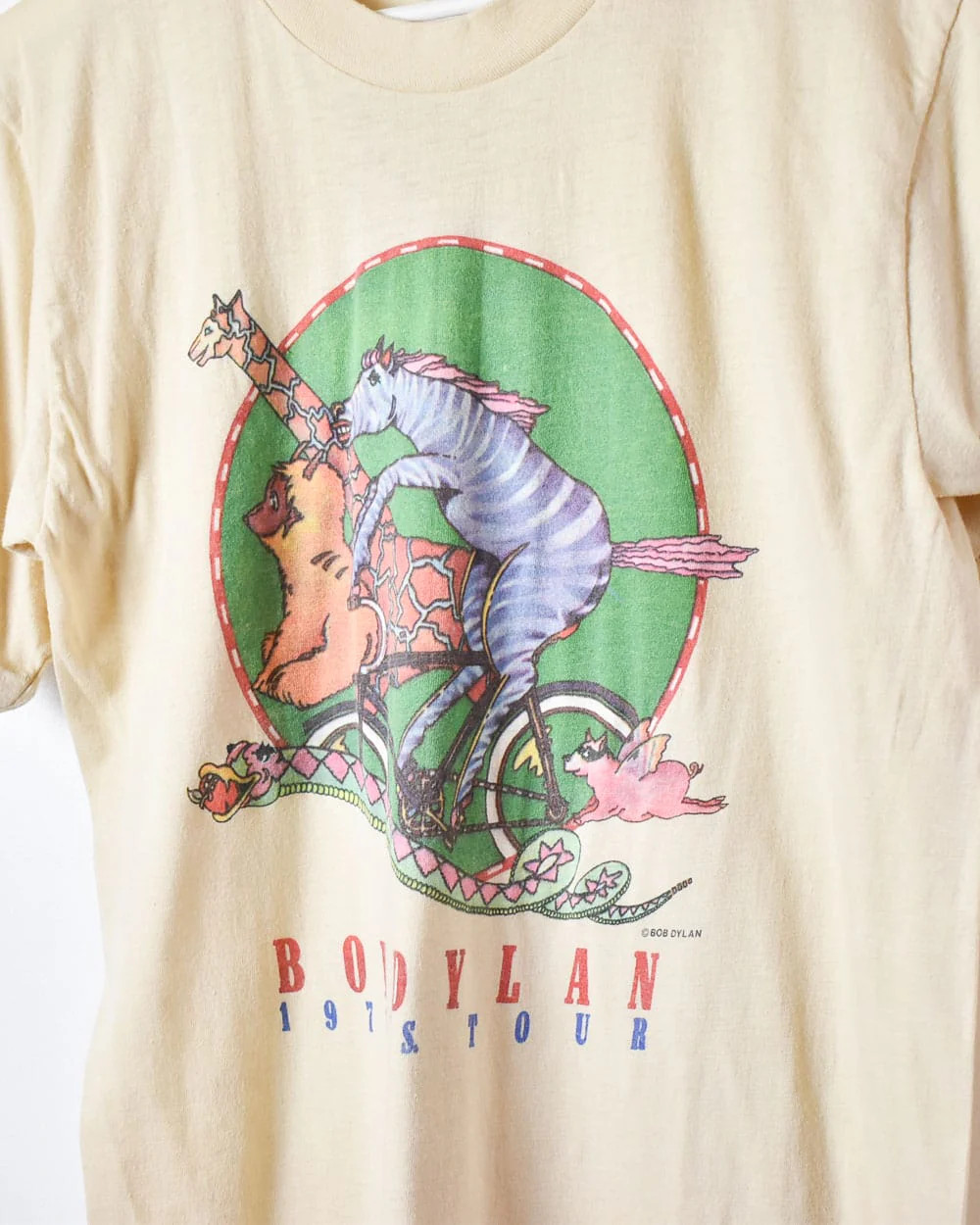 Vintage 70s Neutral Bob Dylan 1978 US Tour Single Stitch 70s Single shirt gallery