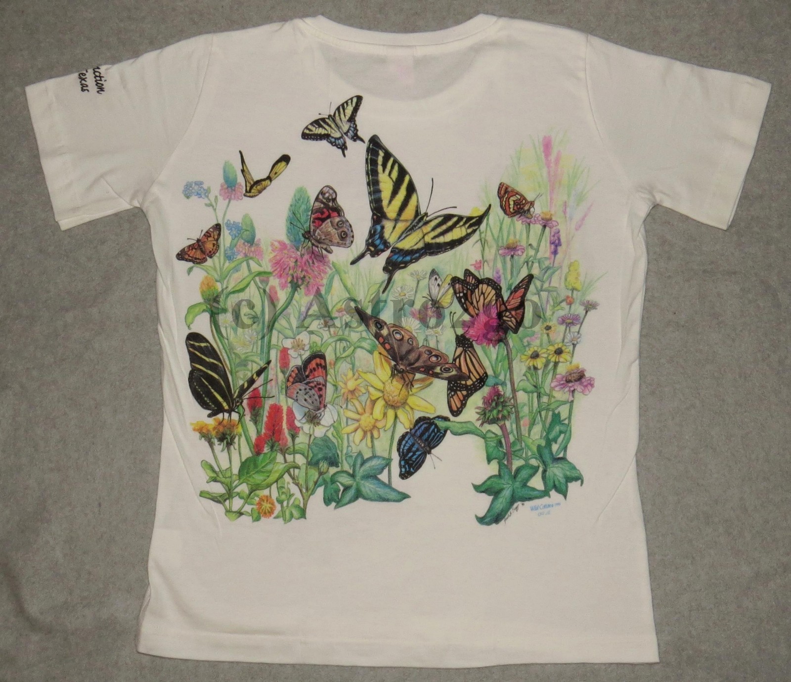 BUTTERFLY GARDEN-Butterflies Flowers Plants Insects Nature Science T shirt S-XXL gallery