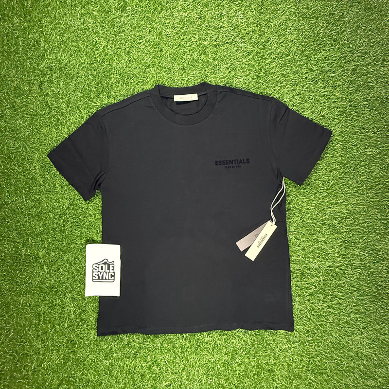 Fear of God Essentials T-Shirt SS22 Stretch Limo Black - 100% Authentic (XS-XL)