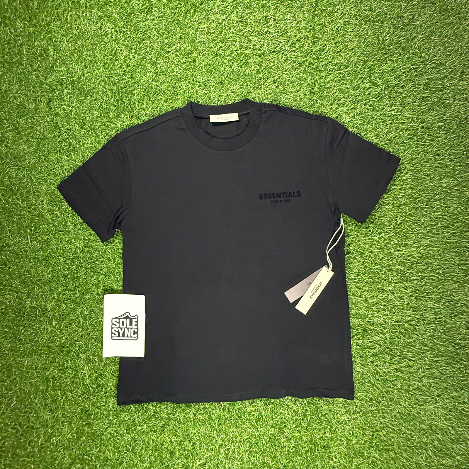 Fear of God Essentials T-Shirt SS22 Stretch Limo Black- 100% Authentic (XXS-XXL)