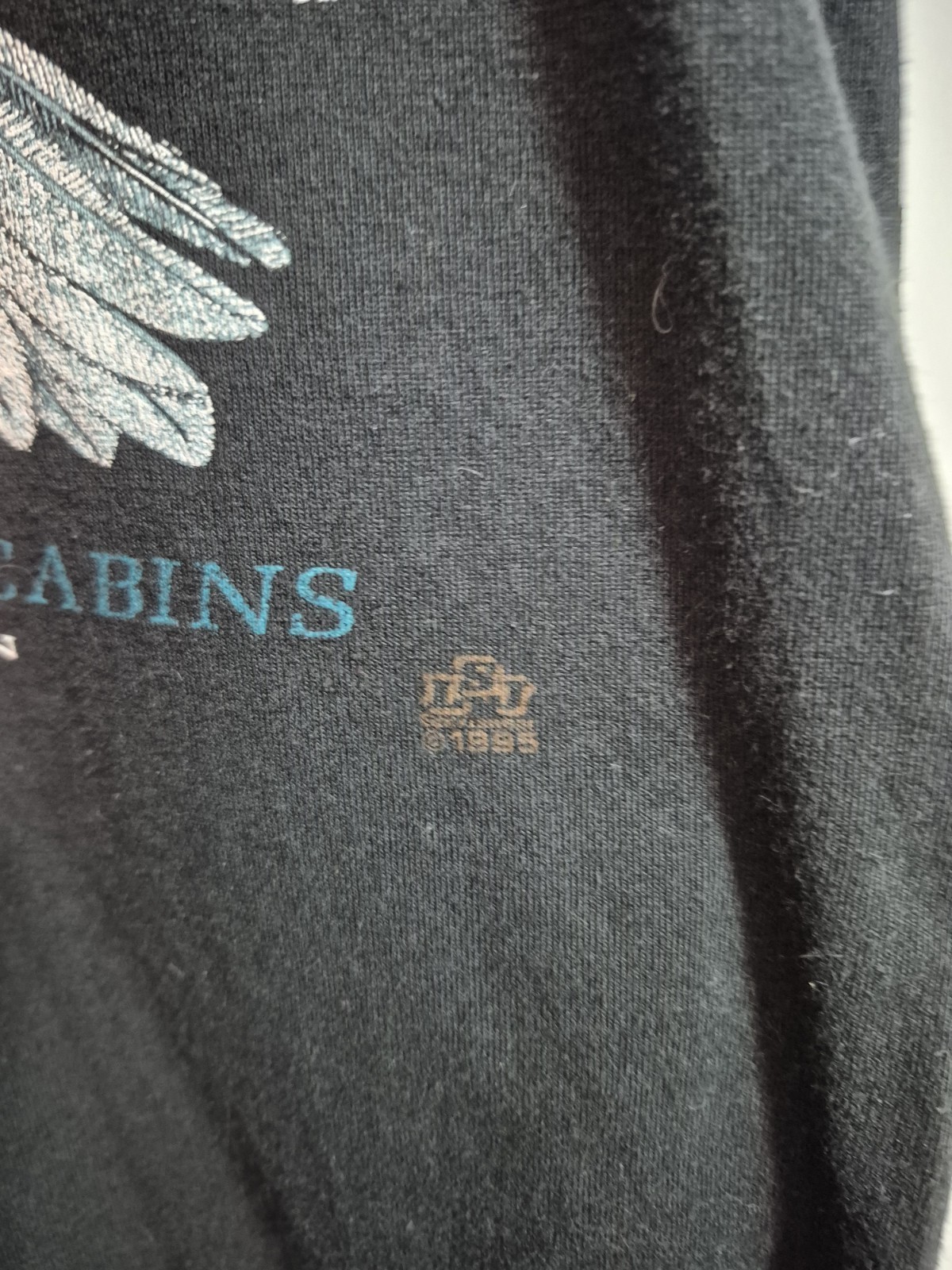 Vintage 1995 Eaglesnest Retreat T-Shirt Size M Black Cotton Grove Bald Eagle Tee gallery