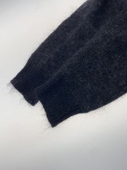 BUDSPOOL Knit Sweater, XL, Nylon, Black, Classic Logo Mohair Knit Sweater