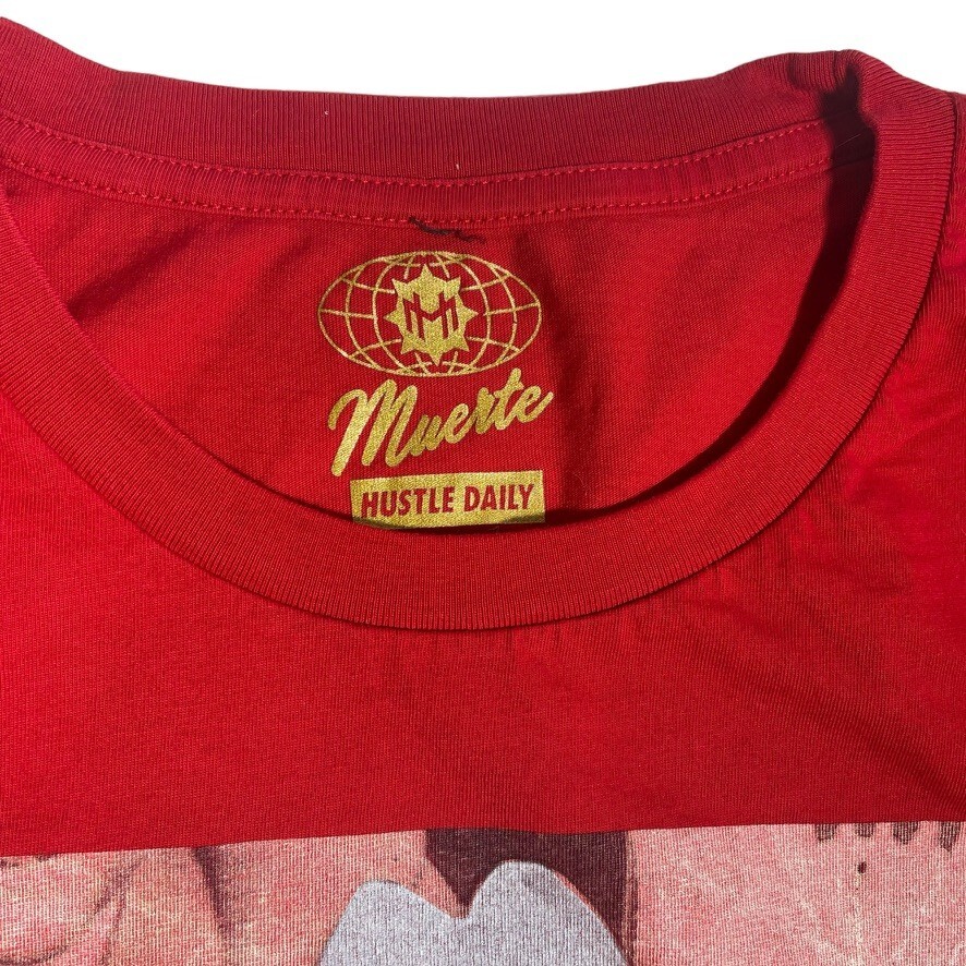 Muerte Hustle Daily Champions Graphic T-Shirt 3XL Red Hip Hop Streetwear Mens gallery