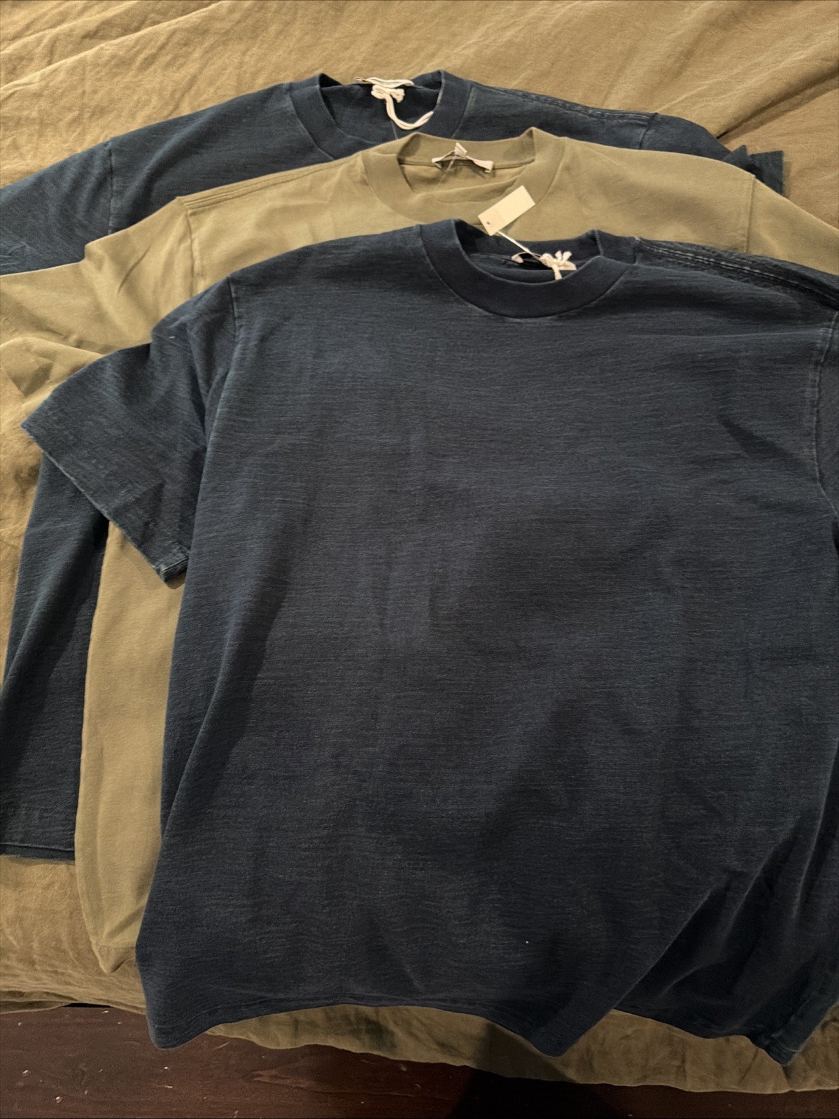 NWT Lot Of 3 Madewell Vintage Tee Mens Small Navy Blue & Green $135 Retail NS724 gallery