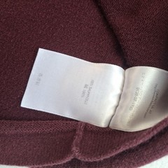 Eddie Bauer Men’s Polo Sweater MT Medium Tall Burgundy Long Sleeve Knit Cotton