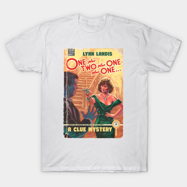 One Plus Two Plus One Plus One T-Shirt Retro Paperback Book Mystery Graphic Tee gallery