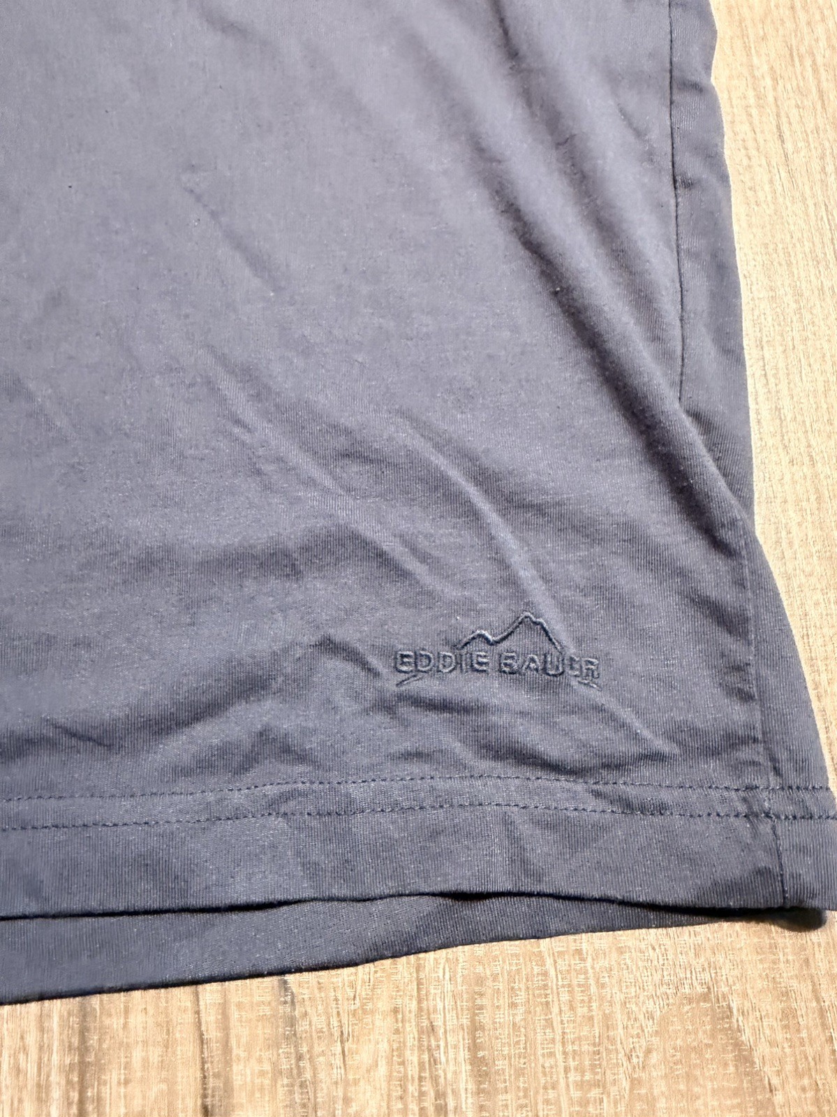 Eddie Bauer Mens Navy Blue Short Sleeve T-Shirt Size Medium solid gallery
