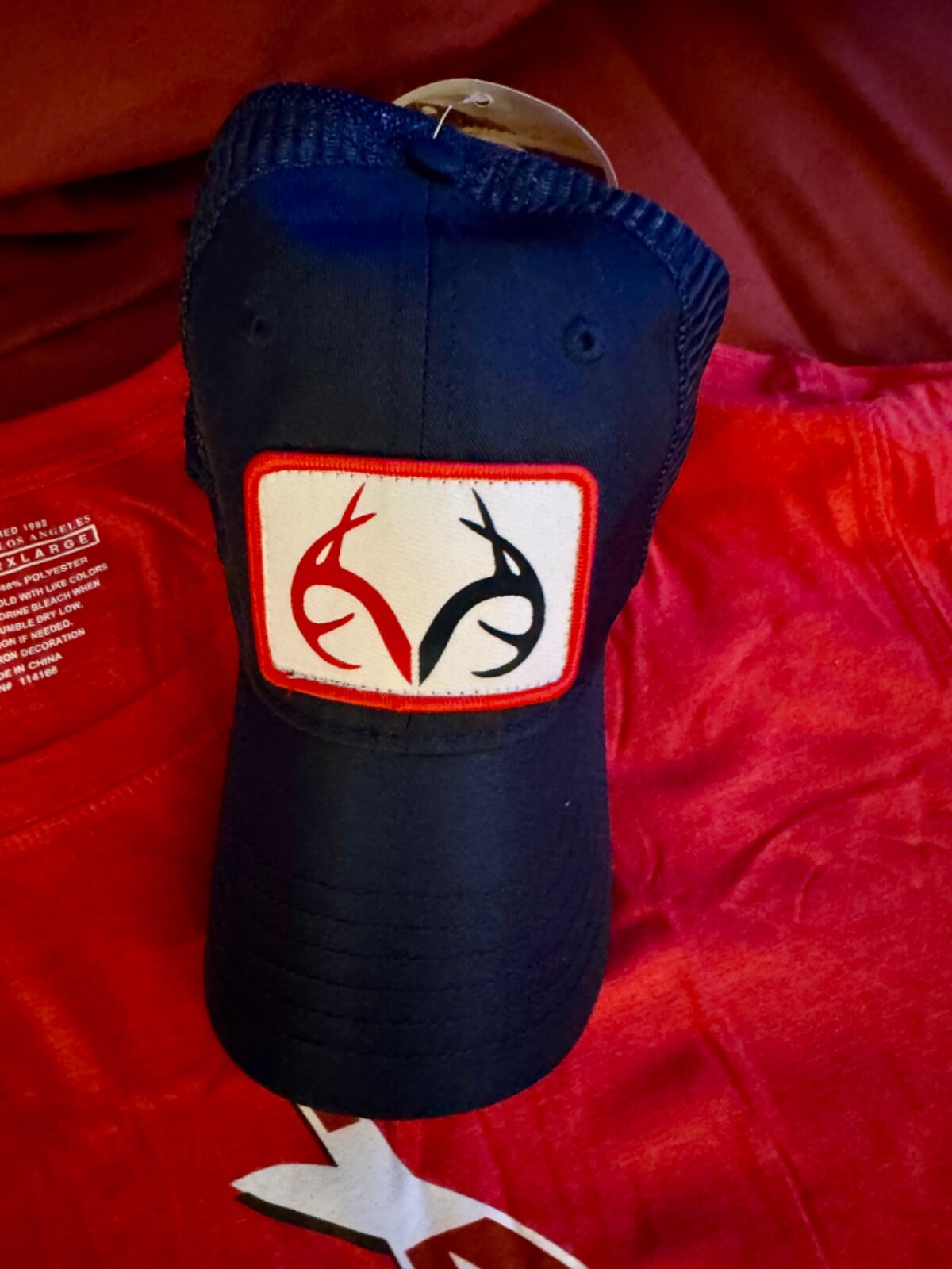Real Tree Combo pack, Truckers Hat And T Shirt, Red, XL
