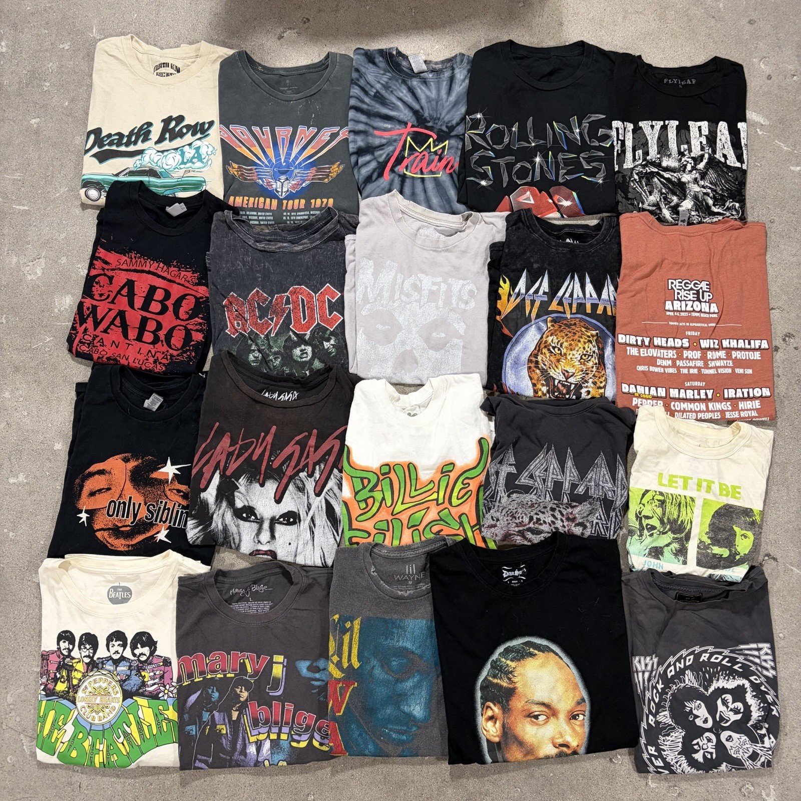 80 Music T Shirt Band Tee Lot Tour Concert Y2K 2000s Modern Rock Rap Punk gallery