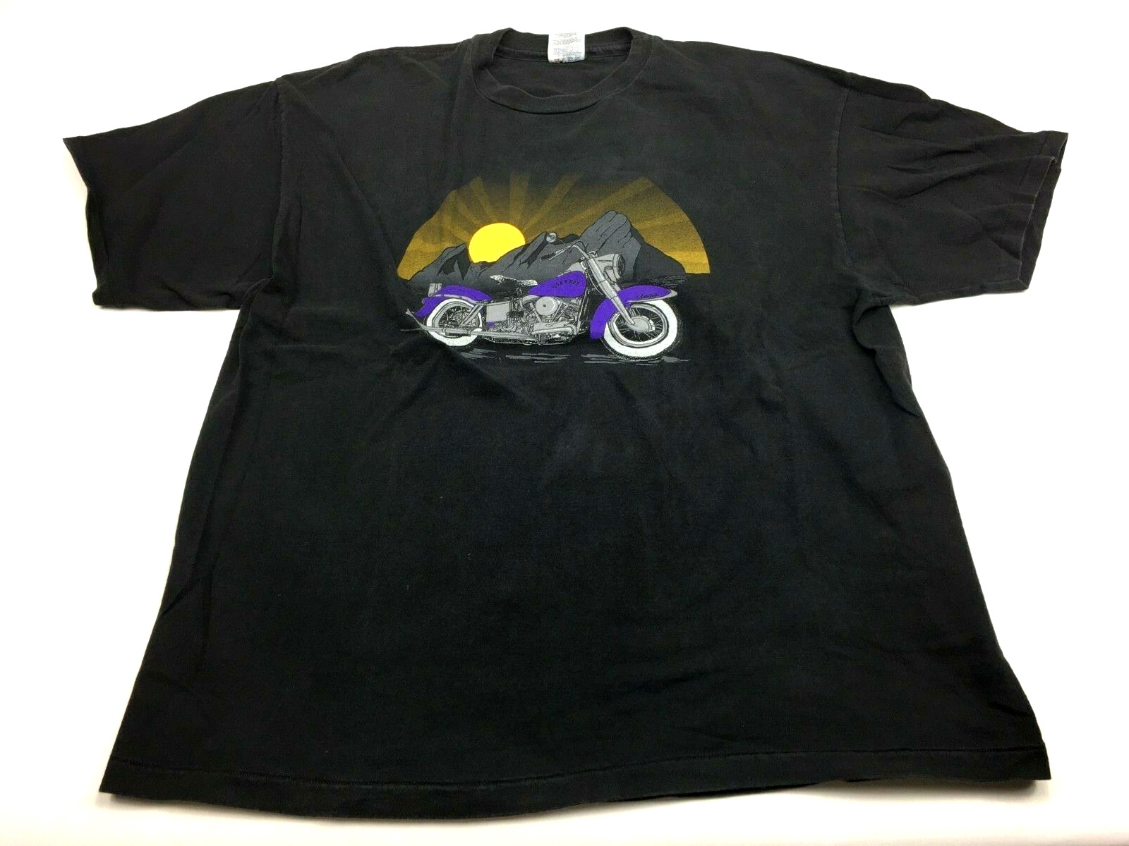 Road Hog Motorcycles T Shirt Mens XXL Vintage Boulder CO Black Double-Sided Tee gallery