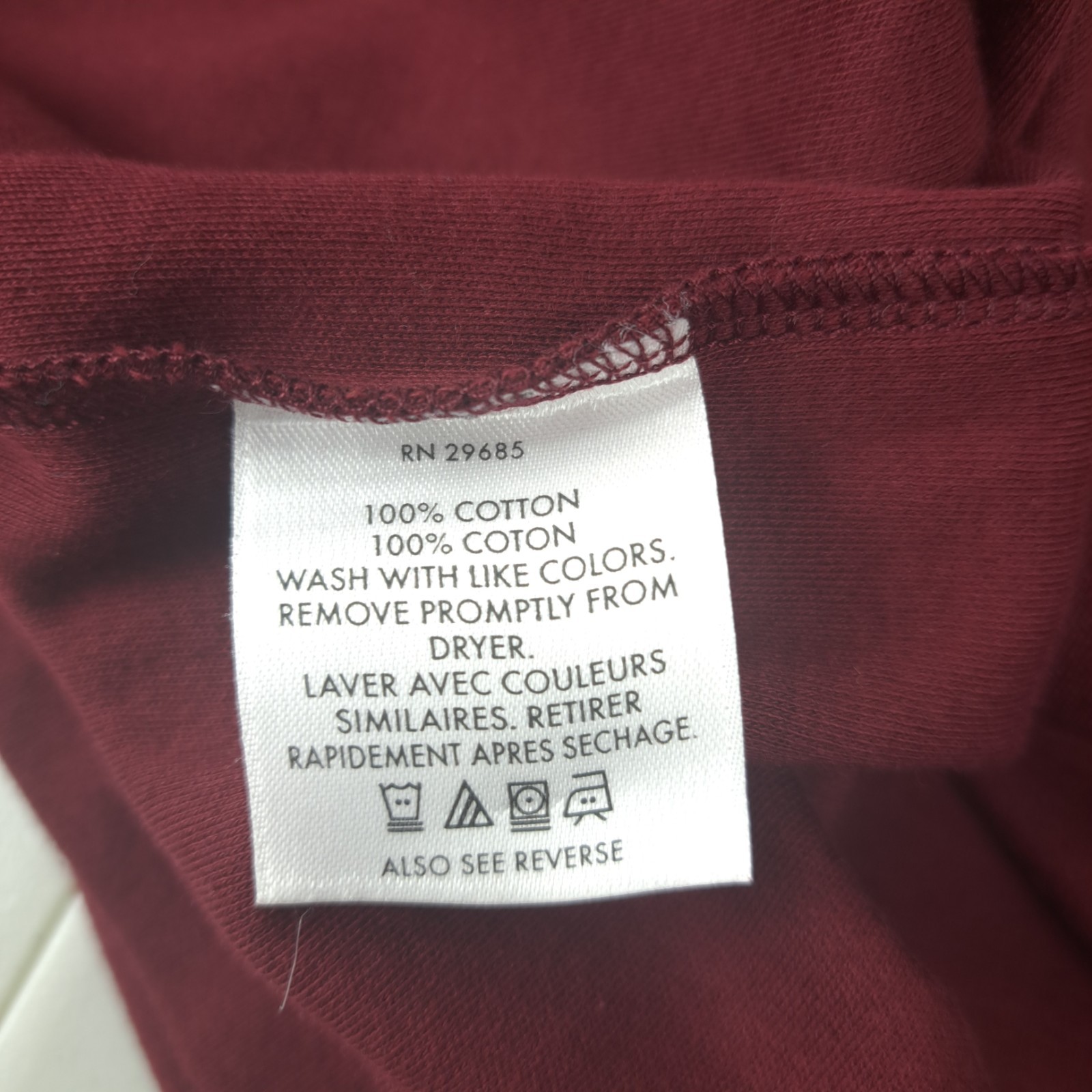 Vintage Pendleton Mock Neck Pullover Mens Sz L Maroon Long Sleeve 100% Cotton gallery