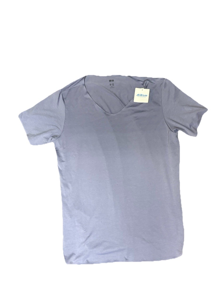 Uniqlo Airism T Shirt Men Black V Neck Undershirt Size XS gallery