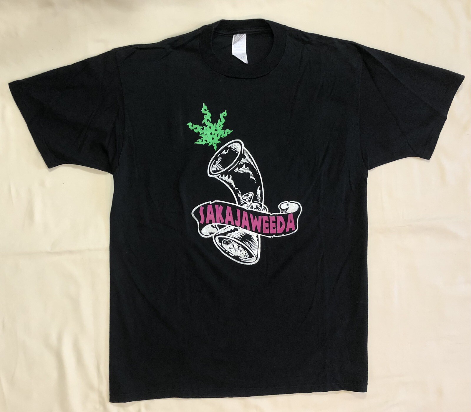 90’s Sakajaweeda Shirt Twisted Form Metal Size XL 2-sided Bong Sak Weed gallery