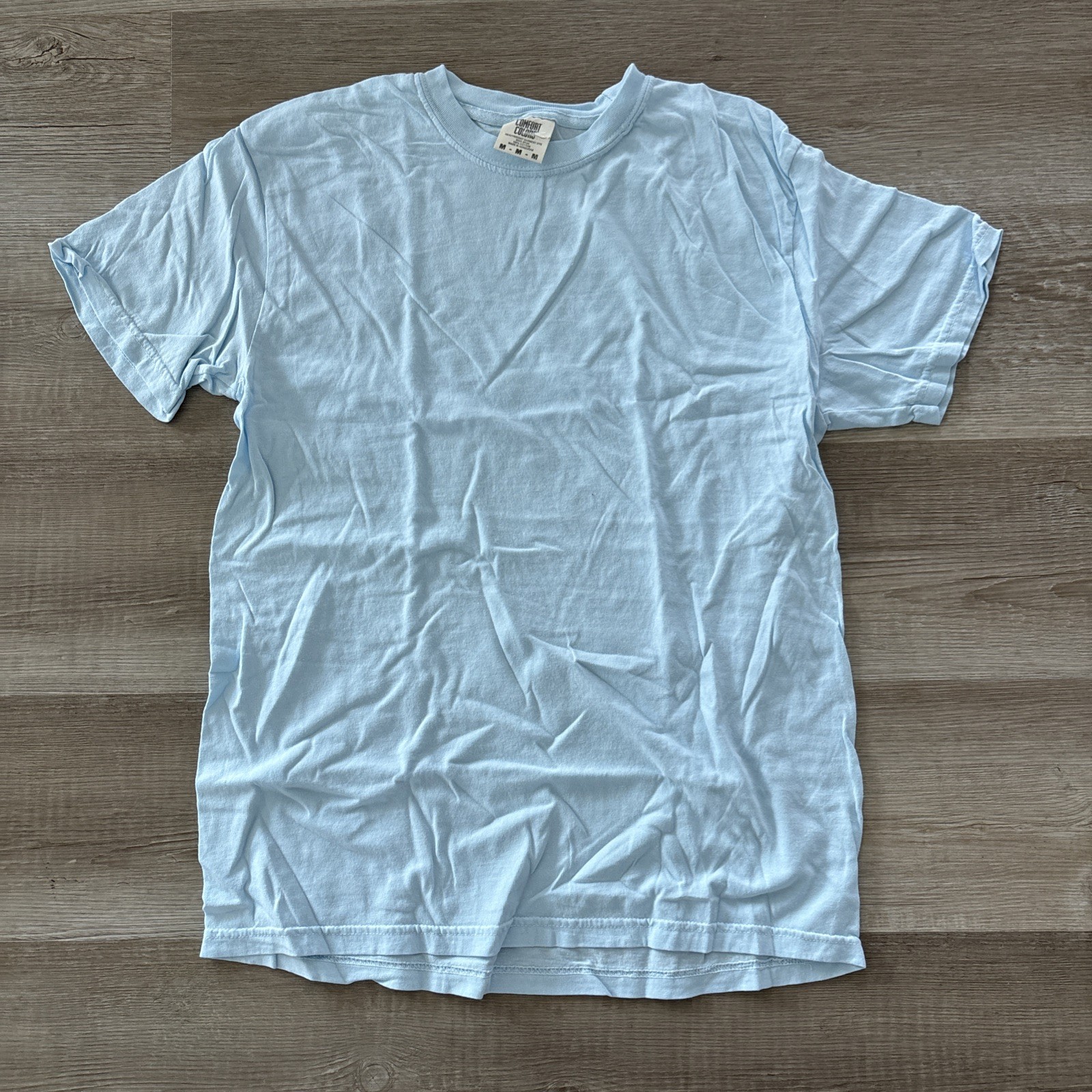 Light Blue Comfort Colors Plain T-shirt - Medium Unisex gallery