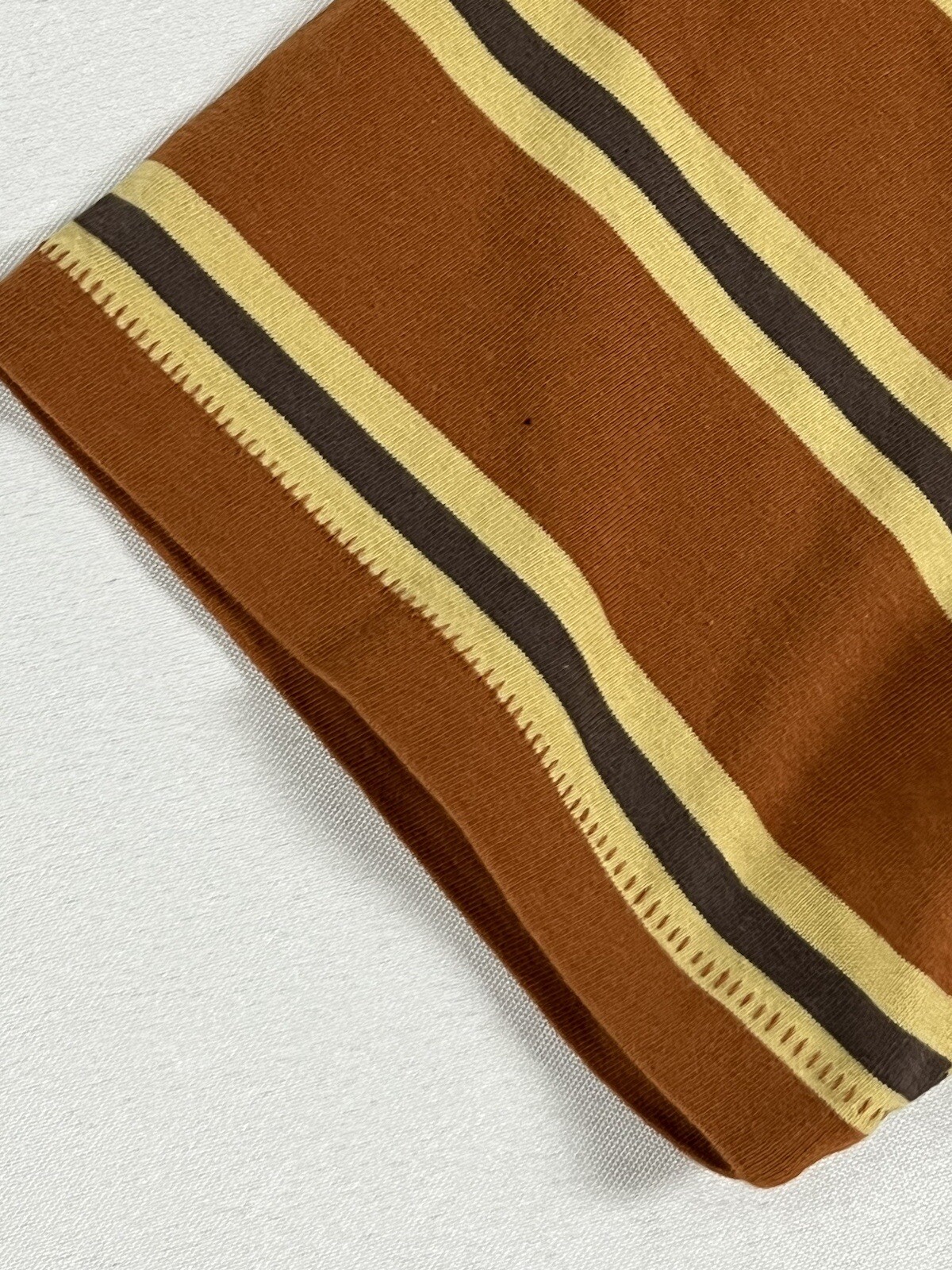 LEVIS VINTAGE CLOTHING LVC 1940’S SPLIT HEM T-SHIRT STRIPE BROWN/YELLOW L NWT gallery