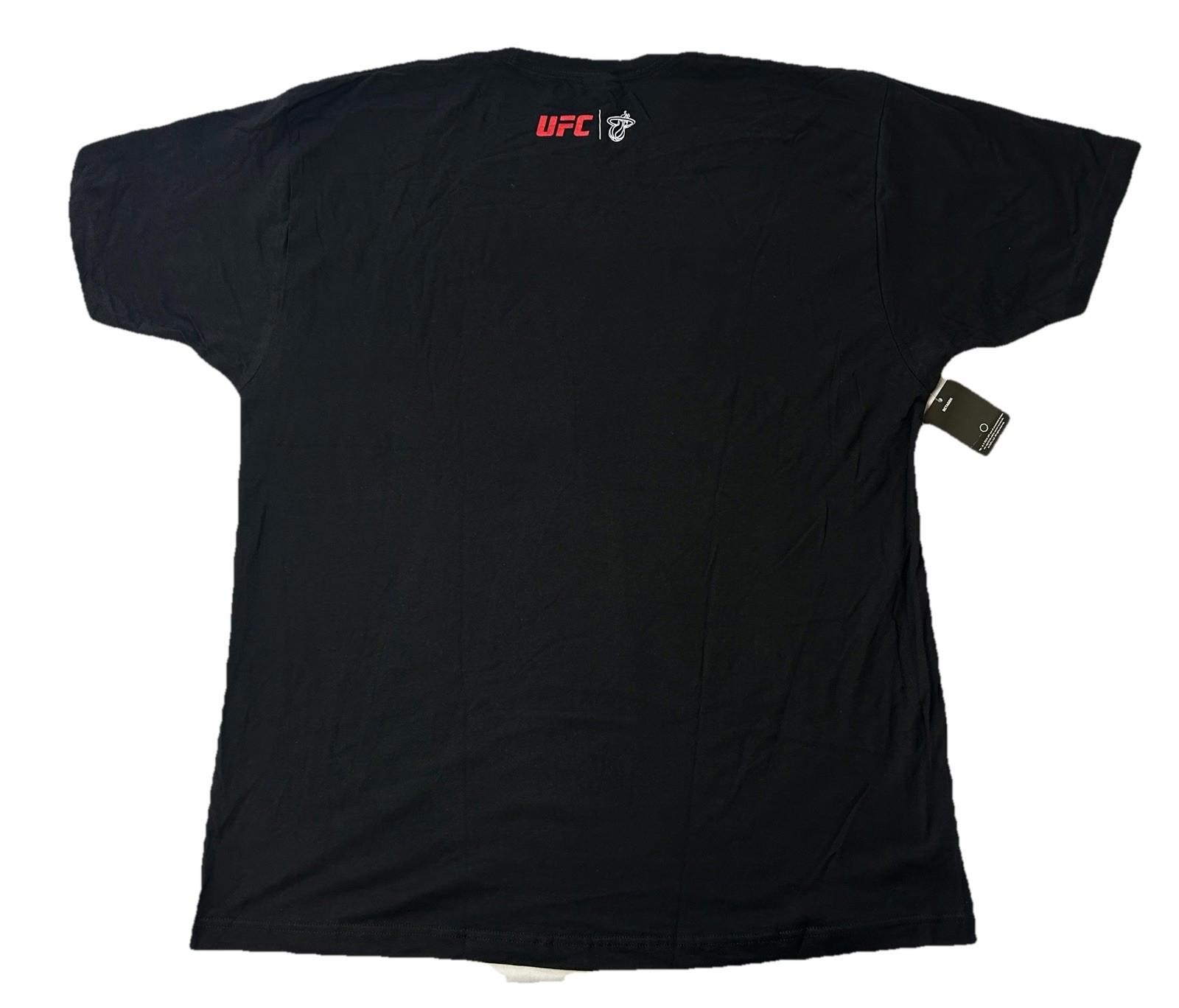 UFC X Miami Heat Black T-Shirt Mens 2XL NWT Sold Out Colab Florida NBA gallery