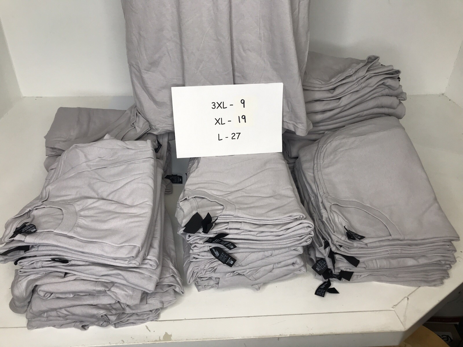 The Concert Tee T-Shirts District DT5000 Silver/Grey ~ L - XL - 3XL ~Lot/55 ~NEW gallery