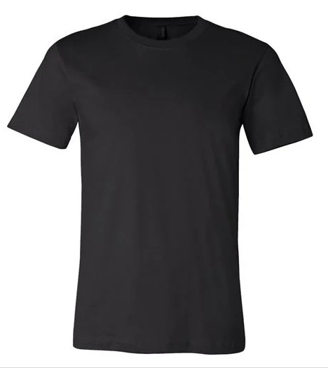 Bella + Canvas Unisex Short-Sleeve Cotton Jersey XL Black T-Shirt 3001C gallery