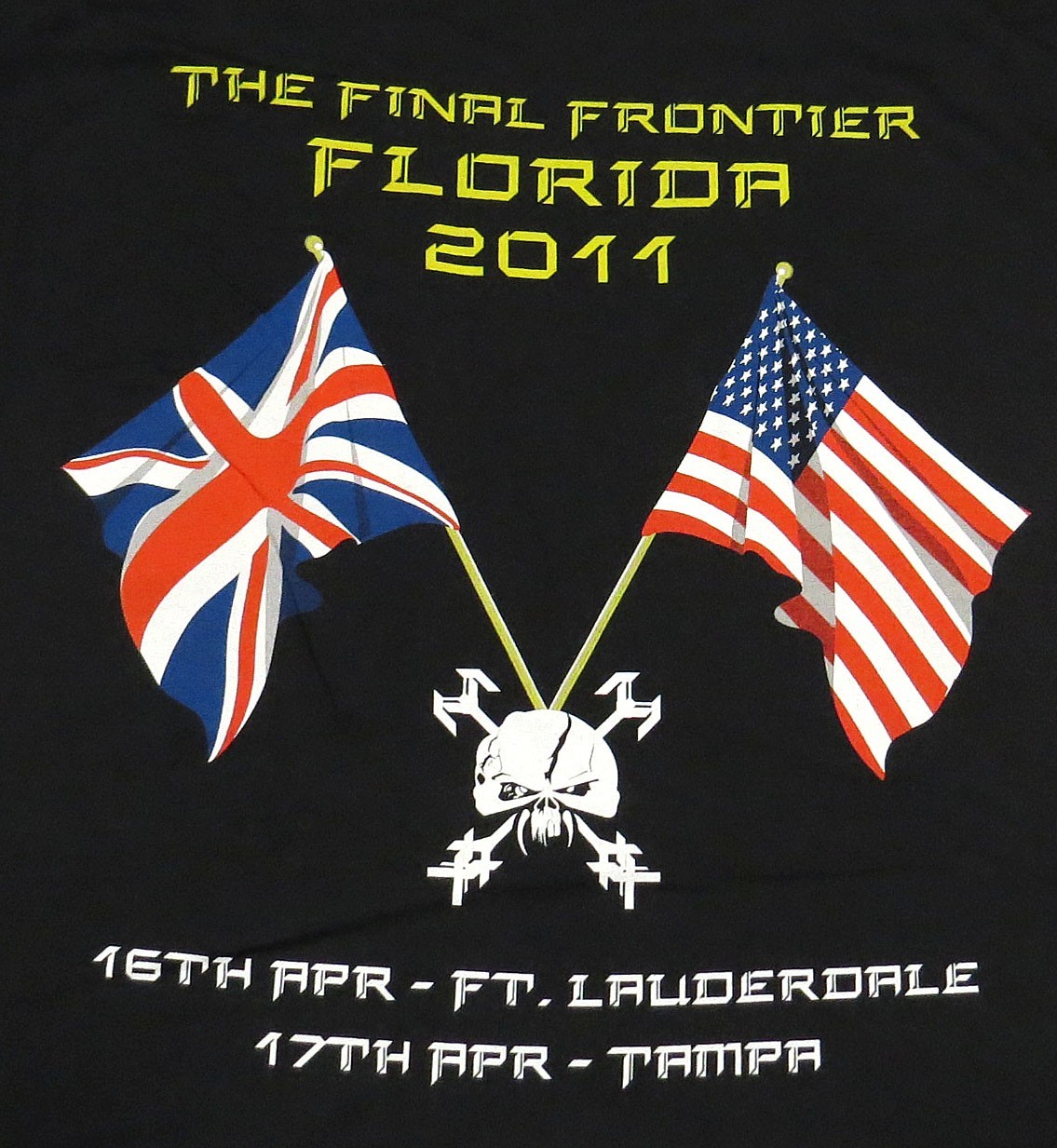 vtg Iron Maiden FC EDDIE GOLF FLORIDA 2011 t-shirt Final Frontier Dates FAN CLUB gallery