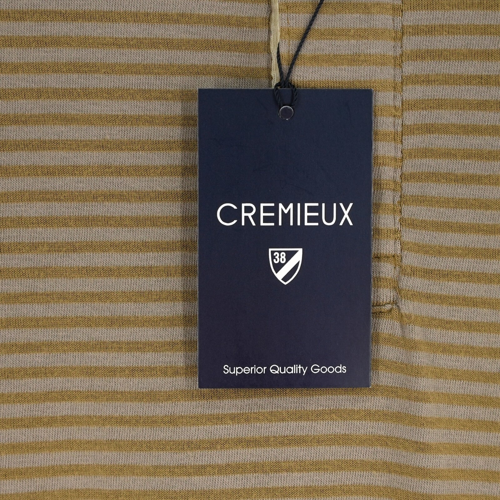 Cremieux Men's Long-Sleeve Henley Shirt XL Gold Gray Striped NWT FREE SHIPPING gallery