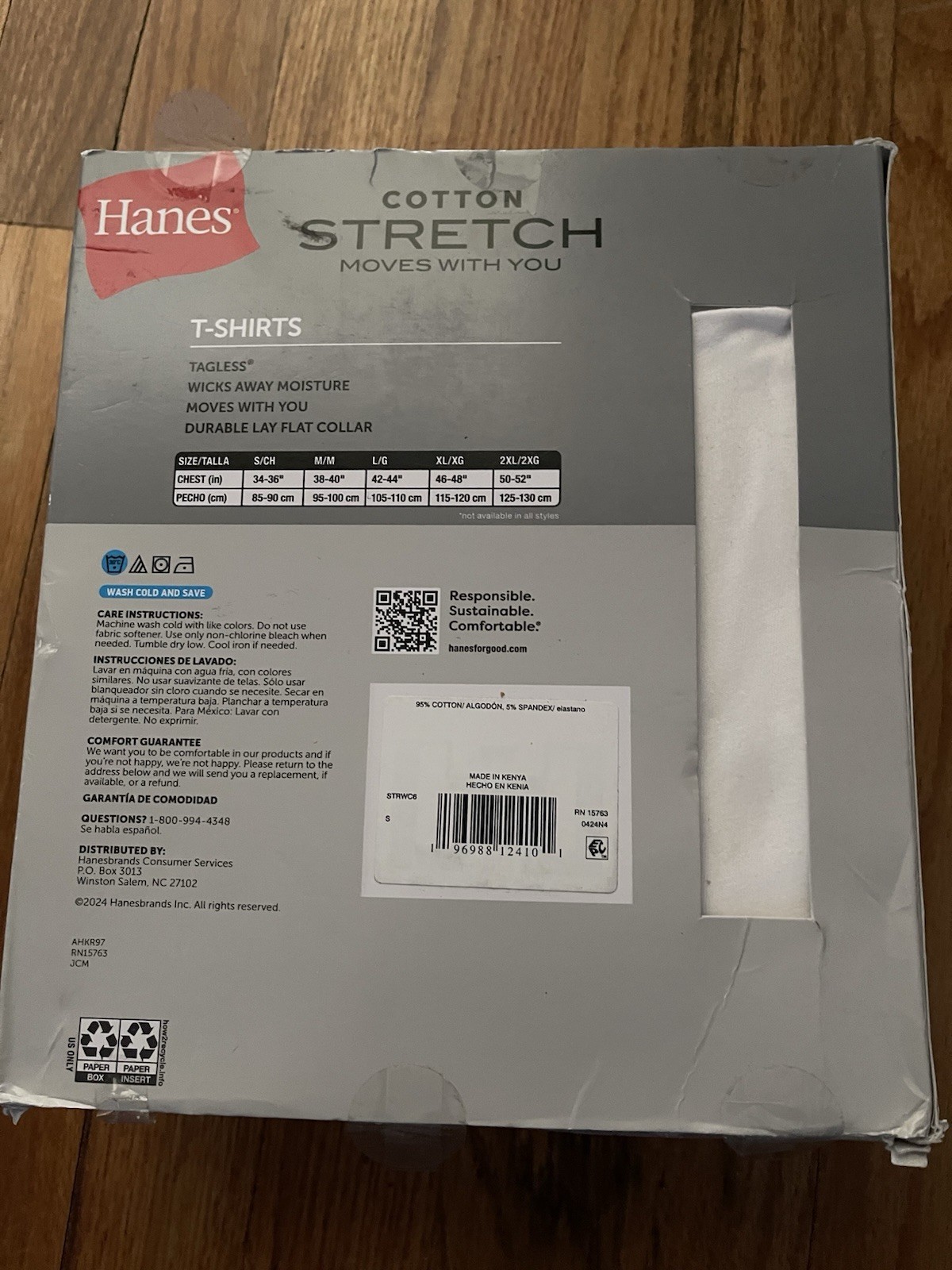 Hanes Men's FreshIQ ComfortSoft Crewneck Undershirt - White (Pack of 6) (2135P6) gallery