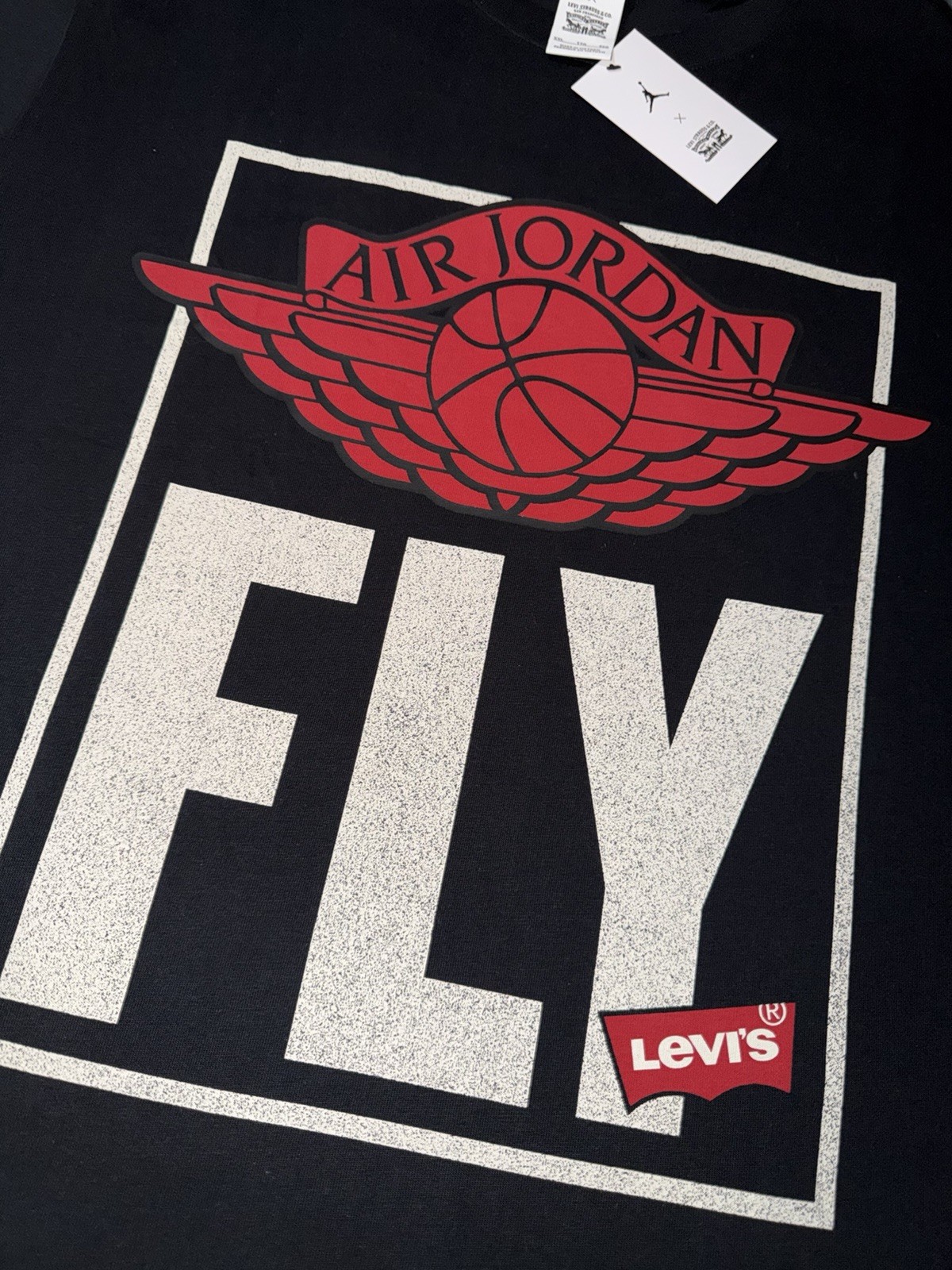 Air Jordan x Levi Strauss & Co. Fly Graphic T-Shirt Black 2XL 100% authentic gallery