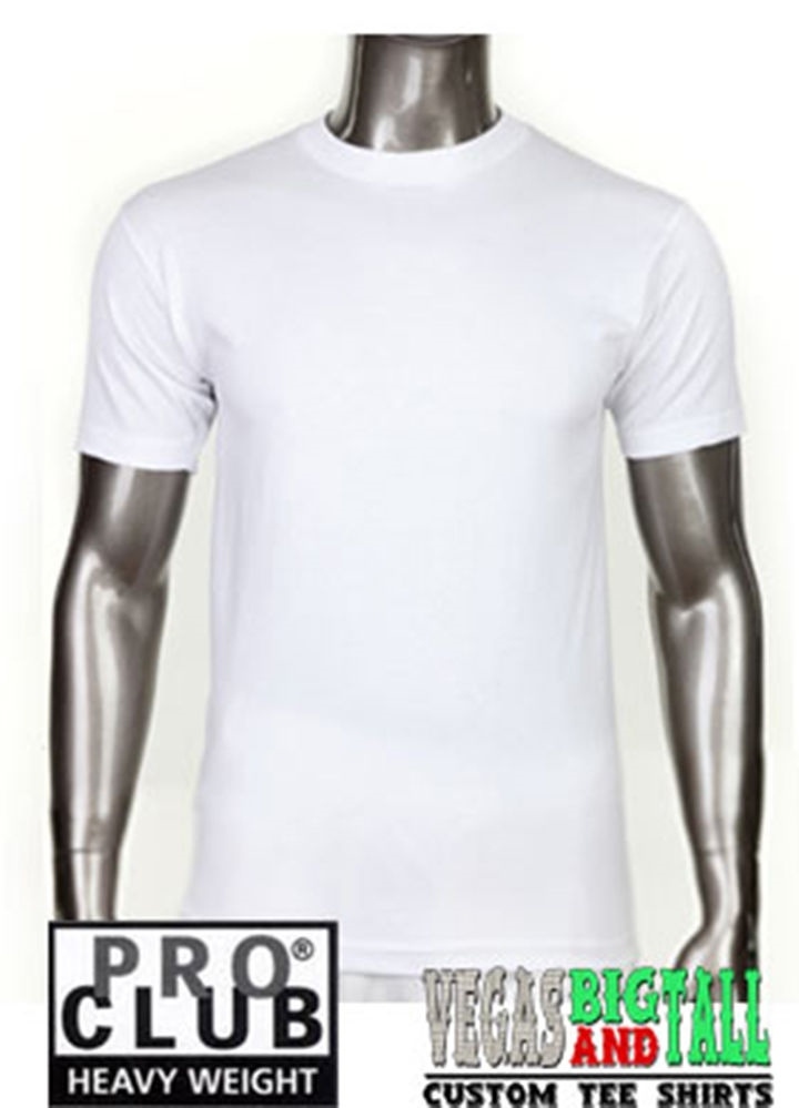 PRO CLUB MEN’S BLANK SOLID HEAVYWEIGHT SHORT SLEEVE T-SHIRT PRO CLUB TEE S-10xL