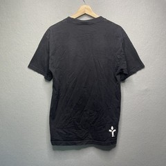 Acrylick Medium Black T-Shirt With Artistic Snake & Figure Design