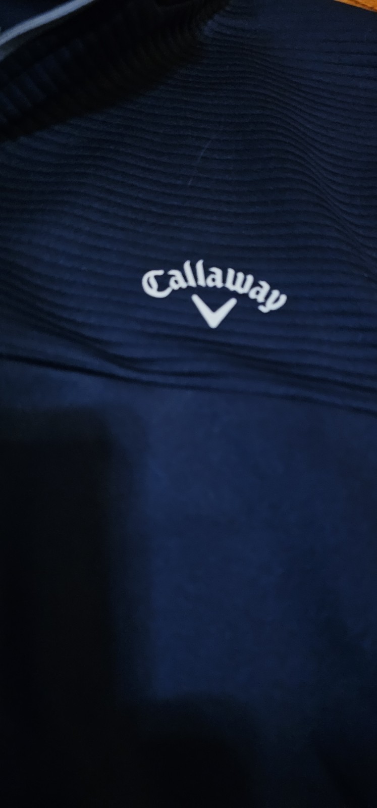 Callaway Navy Blue 1/4 Zip Pullover Mens Extra Large Golf Outdoors Fast Dry XL gallery