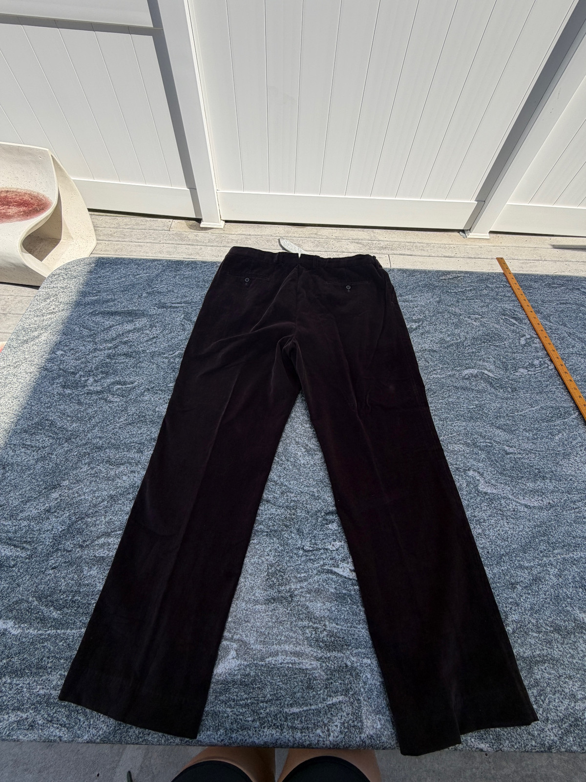 1980s Vintage Black Velvet Ankle Trousers Unisex Yuppie Style Medium gallery