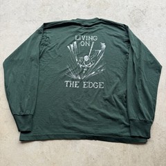 Vtg 90s Cliff / Rock Climbing Winona State University Living on the edge shirt L