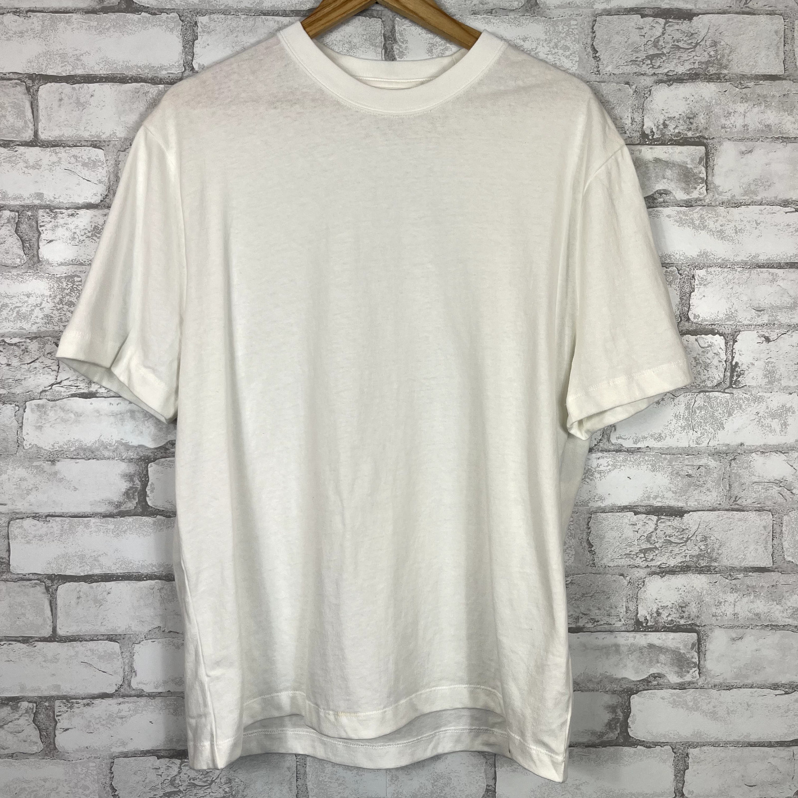 MADEWELL NWD Men’s 100% Cotton Soft White Crewneck Relaxed Tee MEDIUM NM373