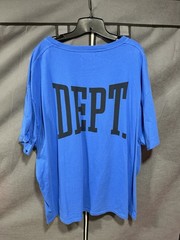 Gallery Dept. Men’s Blue Logo Graphic Print Crew Neck Cotton Jersey T-Shirt 2XL