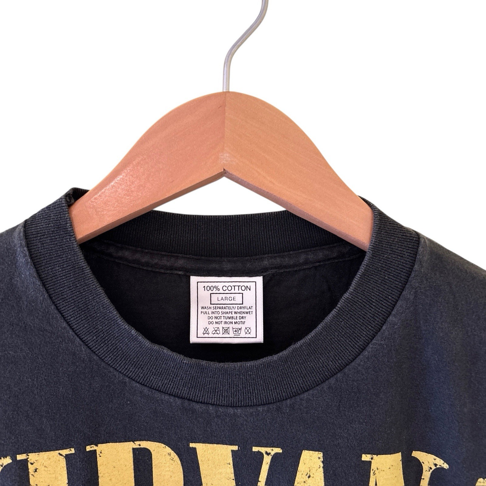 Nirvana In Utero Kurt Cobain Vintage REPRINT Single Stitch Shirt Modern Size L gallery