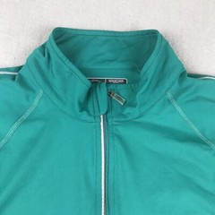 Callaway Shirt Mens Medium Green Performance Weather Series Long Sleeves 1/4 Zip