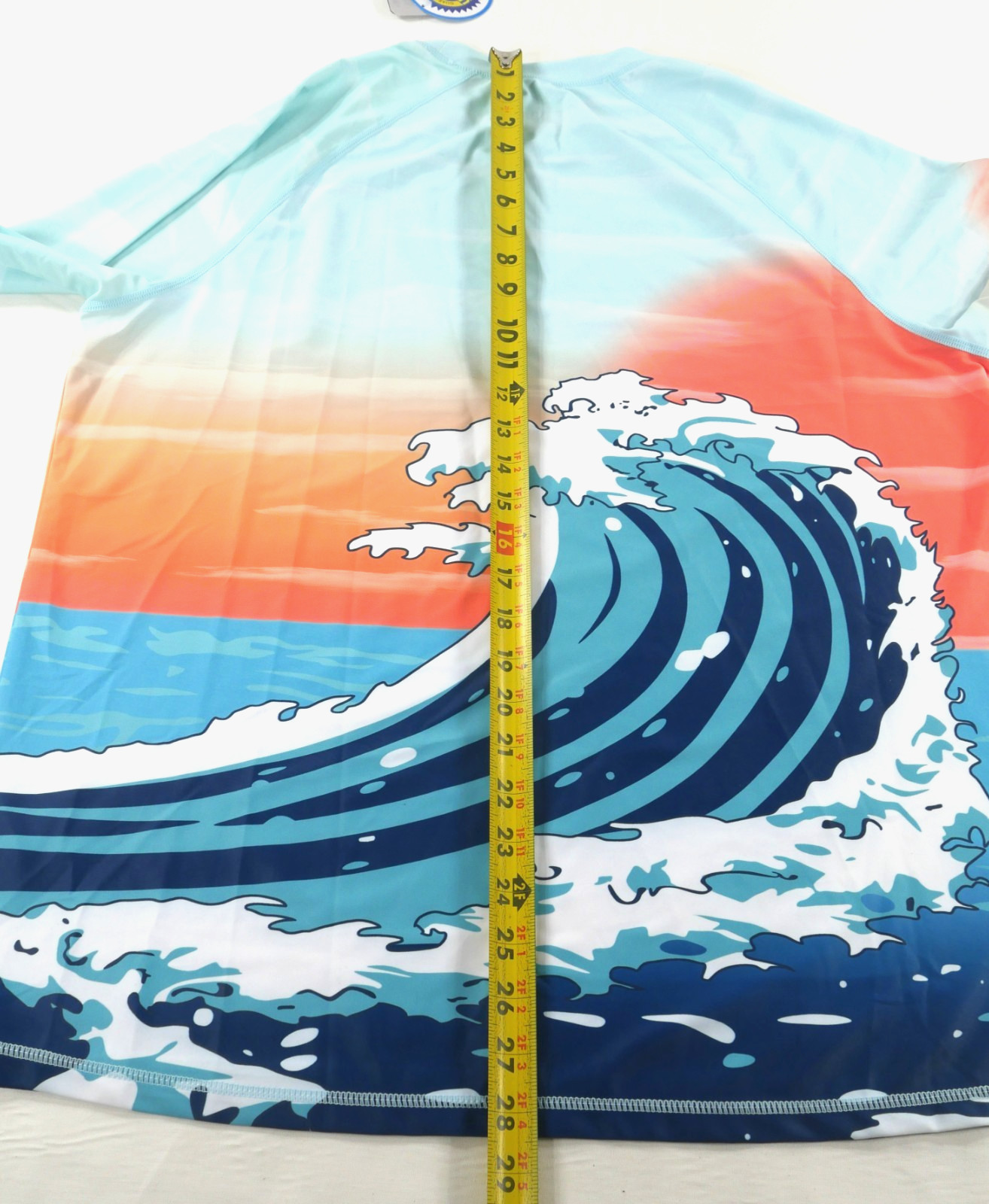 VAYAGER Swimming UPF 50+ Rashguard Long Sleeve Quick Drying Shirt Men Large New gallery