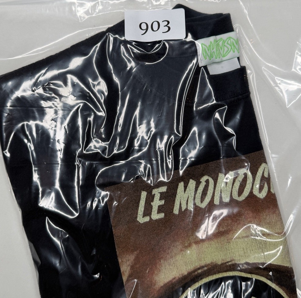 Vintage NHTVSN Le Monocle Noir The Black Monocle 2008 Jeff Hamada Art T-Shirt L gallery