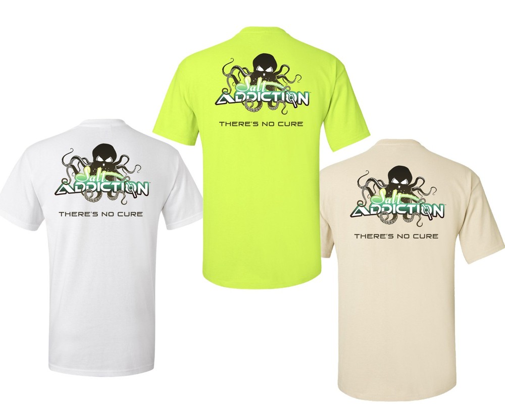 Salt Addiction Octopus Saltwater Fishing Short Sleeve T Shirt Ocean