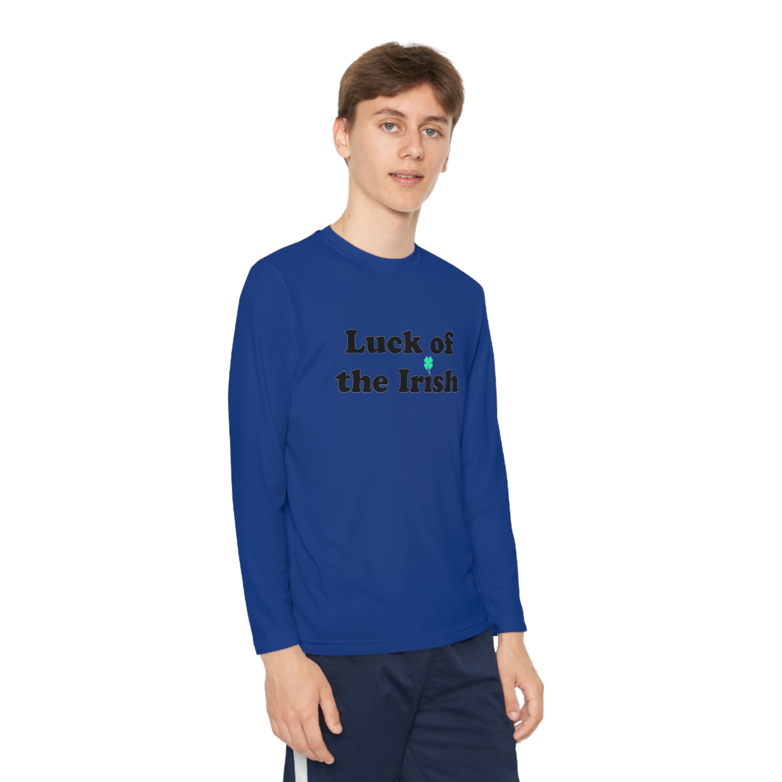 Luck of the Irish 2 Shamrock Youth Kid's Long Sleeve Shirt/ T-shirt/ Tee gallery