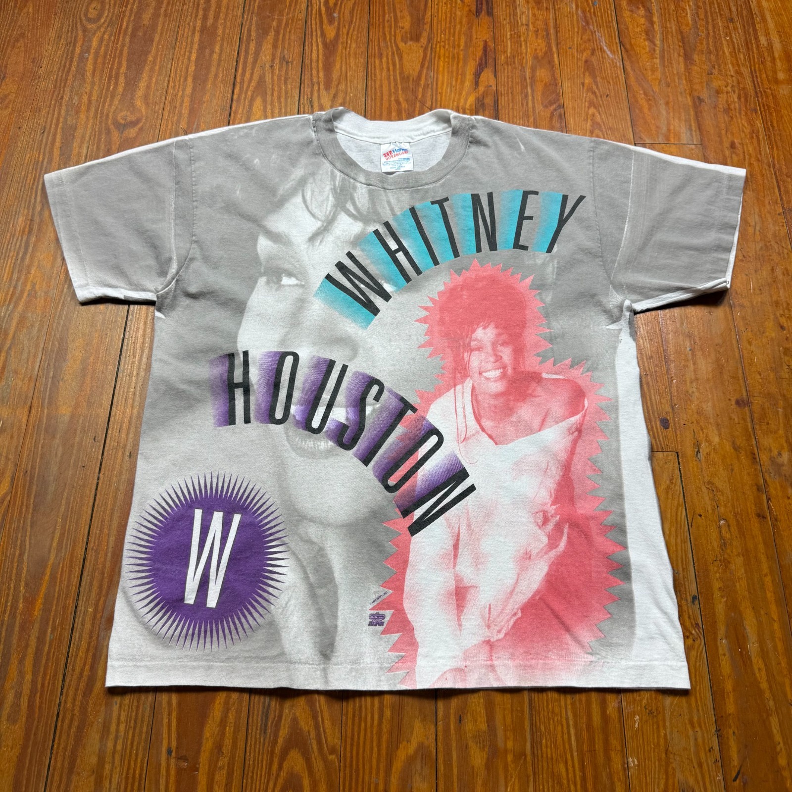 Vintage Whitney Houston Shirt Mens SIze Large Hanes Winterland 1993 90s