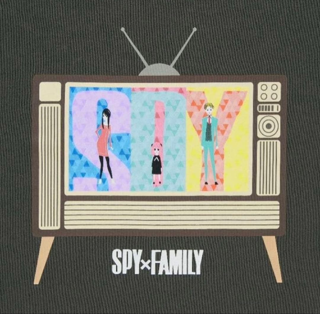 Spy x Family Uniqlo Collab T-shirt 2nd Ed Black 3XL Used gallery