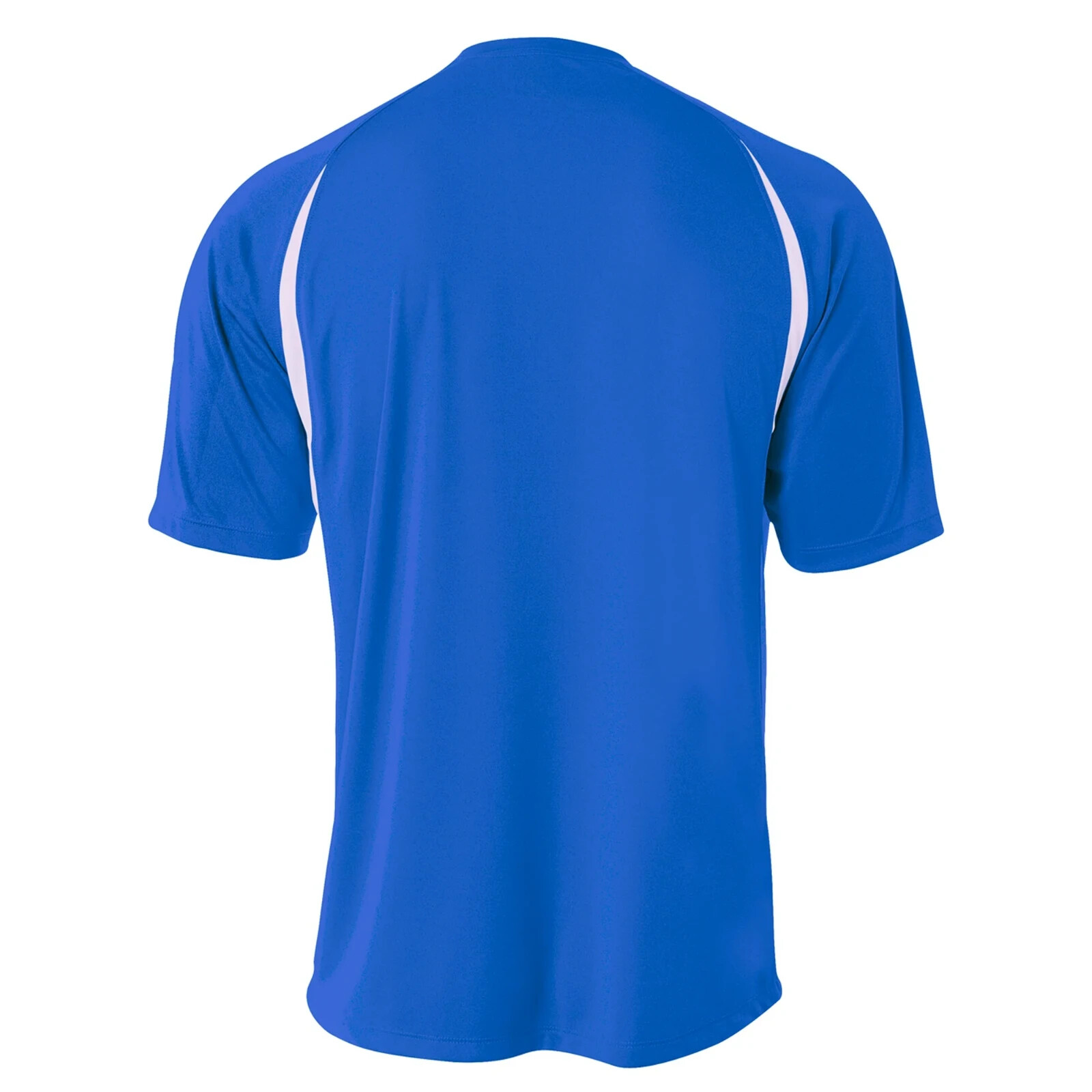 A4 Men's Cooling Performance Color Blocked T-Shirt in Royal/White Size 2XL gallery